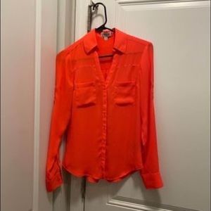 Express Long Sleeve Portofino Top Size XXS